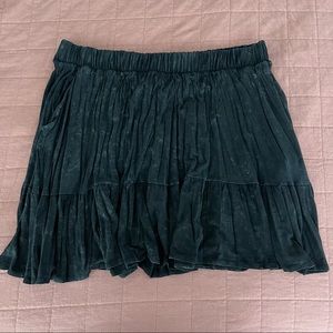 Torrid 2 Skater Skirt Acid Mineral Wash Black Grey